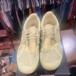 On Cloud Yellow Athletic Sneakers